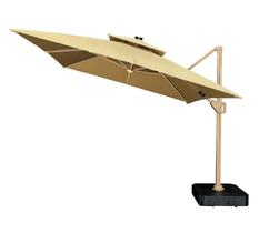 Ombrelone Moonlight LED 2,5x2,5m com Base quadrado jardim area externa area de lazer piscina