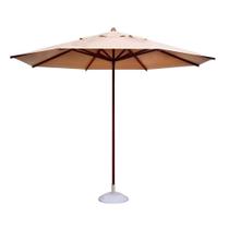 Ombrelone OMB240BNSG 240CM Madeira com Base Proteção UV Branco Ombrelone OMB240BNSG 240CM Madeira com Base Proteção UV Branco