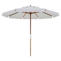 Ombrelone Positano Bagum Madeira 3,00 Metros Diâmetro Branco 300801 BEL