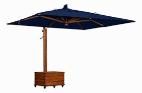 Ombrelone Quadrado 4x4 Metros - Guarda Sol Grande para Jardim e Piscina