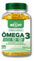 Ômega 3 1000mg 120 Cápsulas MaxLife Ômega 3 1000mg 120 Cápsulas MaxLife