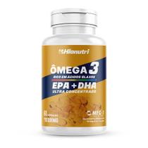 Ômega 3 1000mg Importado e Rico EPA DHA Com Selo IFOS 60 cápsulas Hionutri