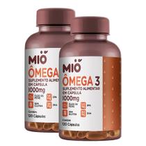 Ômega 3 1000mg Mió 120 Cápsulas Kit com duas unidades