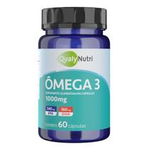 Ômega 3 1000mg Óleo de Peixe 60 Caps QualyNutri EPA DHA Puro Ômega 3 1000mg Óleo de Peixe 60 Caps QualyNutri EPA DHA Puro