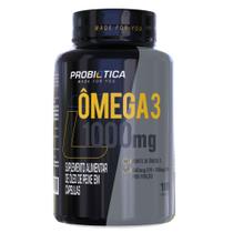 Ômega 3 1000mg - Óleo de peixe - Probiótica - 100 Cápsulas