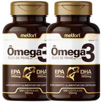 Ômega 3 1360mg 240 Cápsulas Melfort Suplemento Alimentar