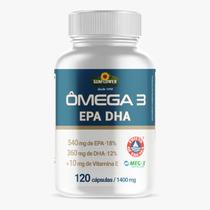 Omega 3 1400 mg Único com Dois Selos Altos Níveis EPH - DHA + Vitamina E - 120 cápsulas Sunflower. Omega 3 1400 mg Único com Dois Selos Altos Níveis EPH - DHA + Vitamina E - 120 cápsulas Sunflower.