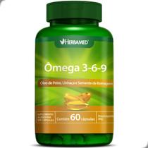 Ômega 3 6 9 1000mg Linhaça Borragem 60 Capsulas Herbamed Ômega 3 6 9 1000mg Linhaça Borragem 60 Capsulas Herbamed