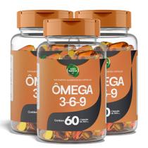 Omega 3 6 9 500mg 60 Caps Equilíbrio E Saúde Cardiovascular - 3 POTES