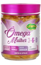 Ômega 3-6-9 Mulher 1000mg 60 Cápsulas Unilife