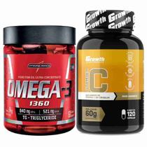 Omega 3 60 Caps Integral + Vitamina C 120 Caps Growth