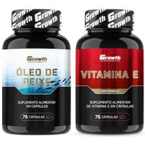 Omega 3 75 Caps + Vitamina E 75 Caps Growth Supplements