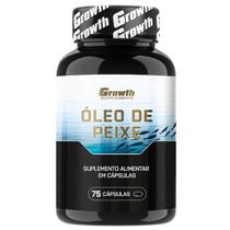 Omega 3 75 Cápsulas Óleo de Peixe Suplemento Original Growth
