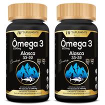 Omega 3 Alasca 33/22 Concentrado Sem Sabor 60Caps 2X