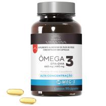 Ômega 3 Alta Concentração do Canadá Certificado Internacional MEG-3 (90 cápsulas) - Senhora Vitamina