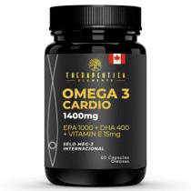 Ômega 3 Cardio 1400Mg DHA 400Mg + EPA 1000Mg + Vitamina E 15Mg 60 Cápsulas Therapeutica