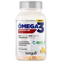 Ômega 3 Coenzima Q10 - 60 Cápsulas - Katiguá Ômega 3 Coenzima Q10 - 60 Cápsulas - Katiguá
