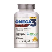 Ômega 3 Coenzima Q10 + Vitamina E Meg-3 Katiguá 60 cápsulas Ômega 3 Coenzima Q10 + Vitamina E Meg-3 Katiguá 60 cápsulas
