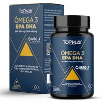 Ômega 3 concentrado com EPA e DHA pote 60 capsulas topway suplementos Ômega 3 concentrado com EPA e DHA pote 60 capsulas topway suplementos