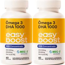 Ômega 3 Dha 1000 Easyboost Epa 400mg Dha 1000mg 120cap Kit2x