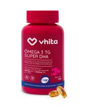 Ômega 3 DHA 1000mg Com Vitamina E Rico Em DHA - Tecnologia TG e Selo IFOS 60 cápsulas - Vhita