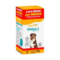 Ômega 3 Dog 1000 Organnact Suplemento - 90 Cápsulas