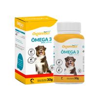 Ômega 3 Dog Organnact Suplemento Vitamínico 1000mg com 30 Cápsulas