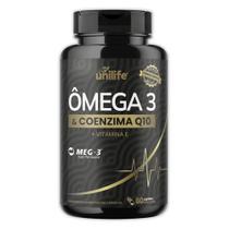 Ômega 3 e Coenzima Q10 60 caps Unilife Ômega 3 e Coenzima Q10 60 caps Unilife