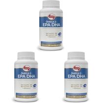 Ômega 3 EPA DHA 120 cápsulas Vitafor - 3 unidades - Vitamina E