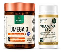 Omega 3 Epa Dha 60 Caps Nutrify + Vit. B12 60 Caps A Vida Neutro