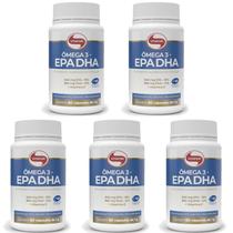 Ômega 3 EPA DHA 60 cápsulas Vitafor - 5 unidades - Vitamina E