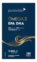 Ômega 3 EPA DHA Big Puravida 120 Cápsulas Sabor:Sem Sabor Ômega 3 EPA DHA Big Puravida 120 Cápsulas Sabor:Sem Sabor
