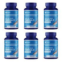 Ômega 3 epa dha óleo de peixe vitamina omega 3 60 caps muwiz kit 6