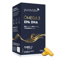 Ômega 3 EPA DHA - Puravida 120 Cápsulas