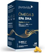 Ômega 3 EPA DHA Puravida 60 Cápsulas Ômega 3 EPA DHA Puravida 60 Cápsulas