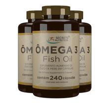 Ômega 3 Family Fish Oil Supplement in 3x240 cápsules softgels - Secrets Nutrition