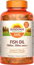 Omega-3 Fish Oil 1000 mg 200 cápsulas Versão Americana - Sundown Naturals