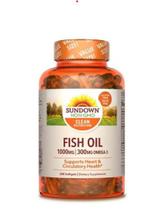Omega 3 Fish Oil 1000mg 200 capsulas - SUNDOWN NON-GMO
