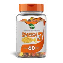 Ômega 3 Fish Oil 500mg 60 Cápsulas Óleo de Peixe Puro Suporte Cardiovascular e Bem-Estar