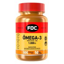Omega-3 Fish Oil Óleo De Peixe Epa 1000mg 100 Cápsulas Fdc - FDC Vitaminas