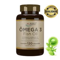 Ômega 3 Fish Oil Supplement in 120 cápsules softgels - Secrets Nutrition