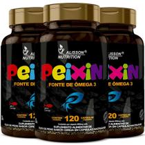 Omega 3 Infantil Peixin com Sabor Cereja 3x120 cápsulas - Alisson Nutrition