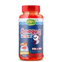 Ômega 3 Kids Mastigável 60 cápsulas 800mg Unilife - Unilife Vitamins