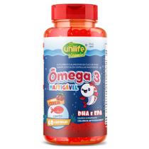 Ômega 3 Kids Mastigável Unilife Cereja 60 cápsulas Ômega 3 Kids Mastigável Unilife Cereja 60 cápsulas