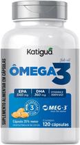 Ômega 3 MEG-3 1000mg EPA540/DHA360 Katiguá 120 cápsulas