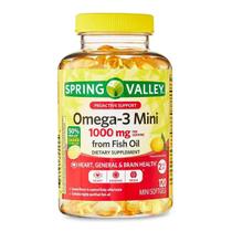 Omega 3 Mini 1000 Mg Spring Valley 120 Mini Softgels Eua