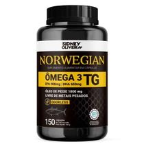 Ômega 3 Norwegian TG Odorless 150 cápsulas Sidney Oliveira
