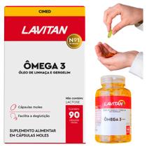 Ômega 3 Óleo de Linhaça e Gergelim 4800mg 90 Cápsulas Lavitan Cimed