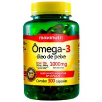 Ômega 3 (Óleo de Peixe 1000mg) 300 cápsulas - Maxinutri Ômega 3 (Óleo de Peixe 1000mg) 300 cápsulas - Maxinutri