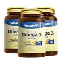 Ômega 3 Óleo de Peixe 1000mg 90 Cápsulas Diversas Quantidades Vitamin Life Ômega 3 Óleo de Peixe 1000mg 90 Cápsulas Diversas Quantidades Vitamin Life